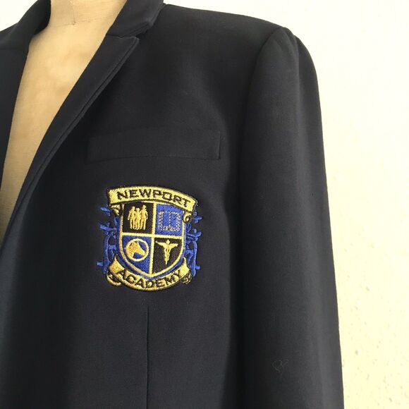 J. Crew Regent Navy Blue Classic Preppy Academia Blazer Jacket - 10 M - Picture 2 of 9